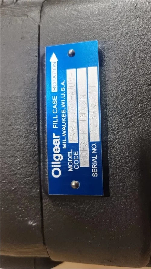 Oilgear hidravlična črpalka PVWJ-076-A1UV-RDFS-P-1NNSN hidravlična batna črpalka